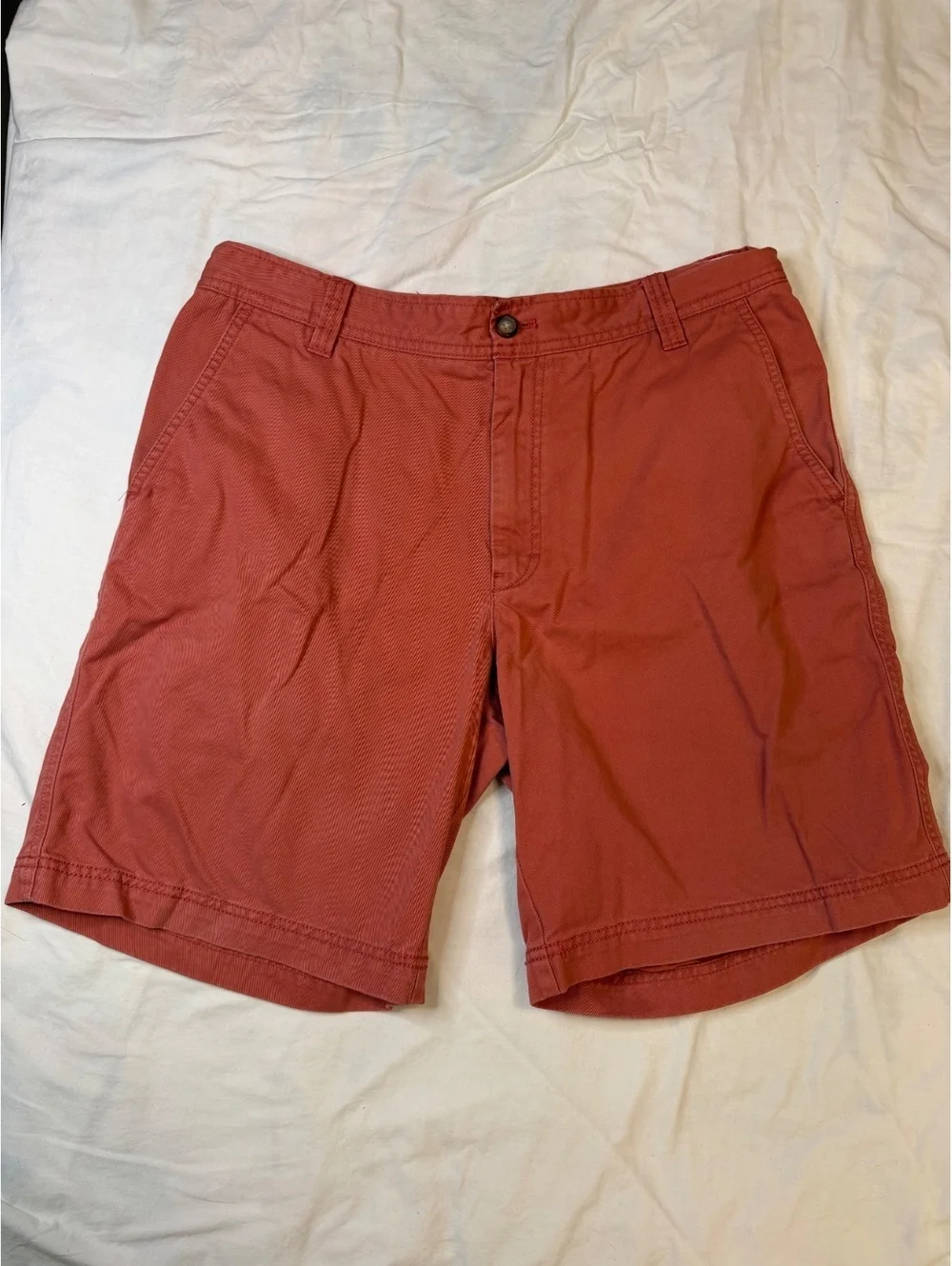 Izod Salmon Cotton Saltwater Chino 9in Shorts
